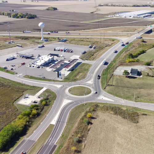 SR 28 & CR 800 W Roundabout