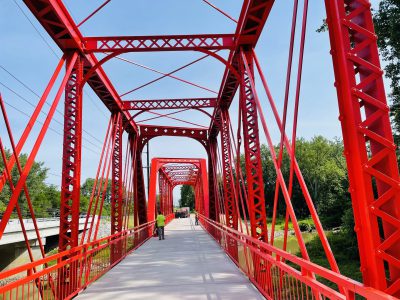 Photo 5 - Section through finsihed bridge after painting
